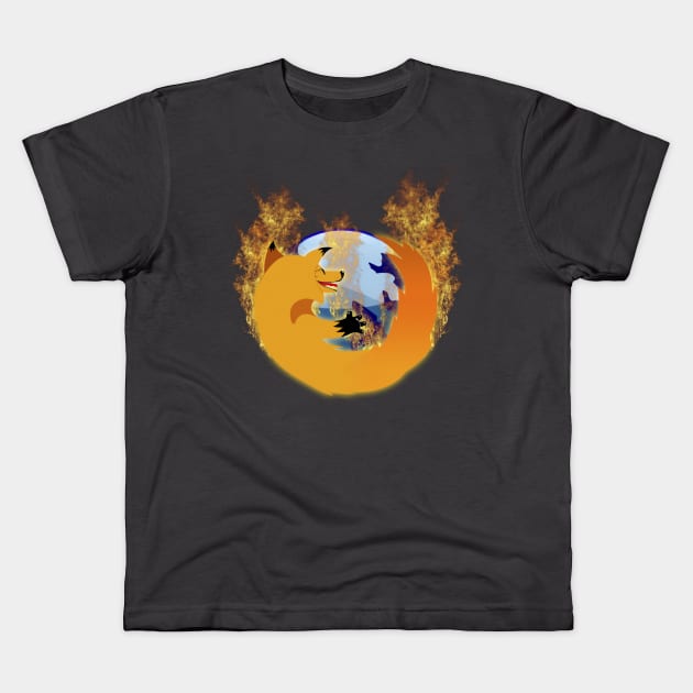 Cool Firefox Kids T-Shirt by ShockDesign